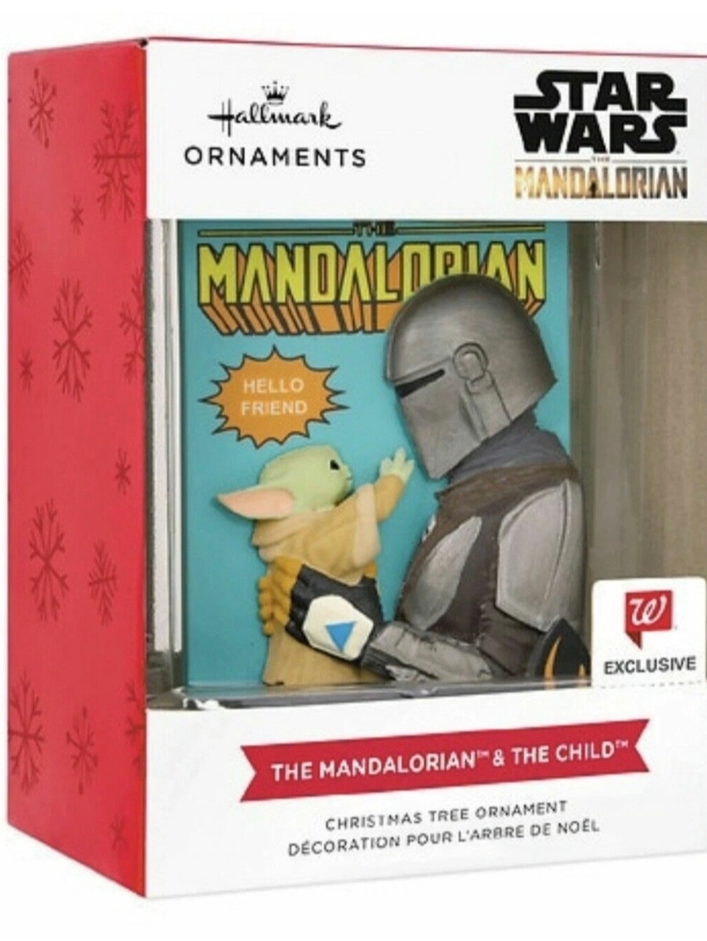 Hallmark Ornament  Mandalorian & The Child Yoda Star Wars Walgreen's Exclusive